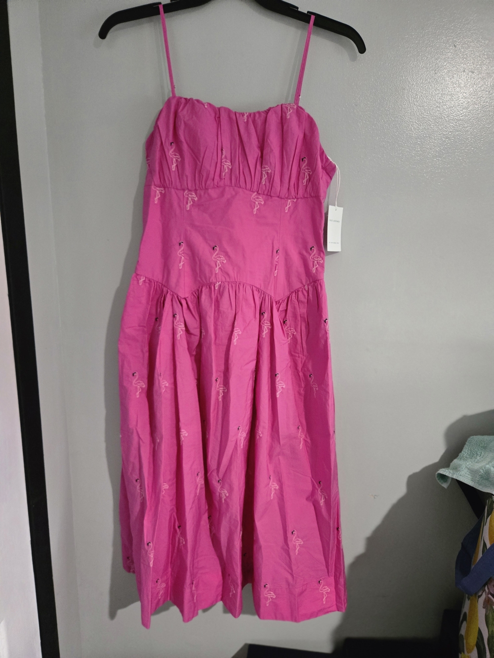 Hot Pink Spaghetti Strap Backless Sundress